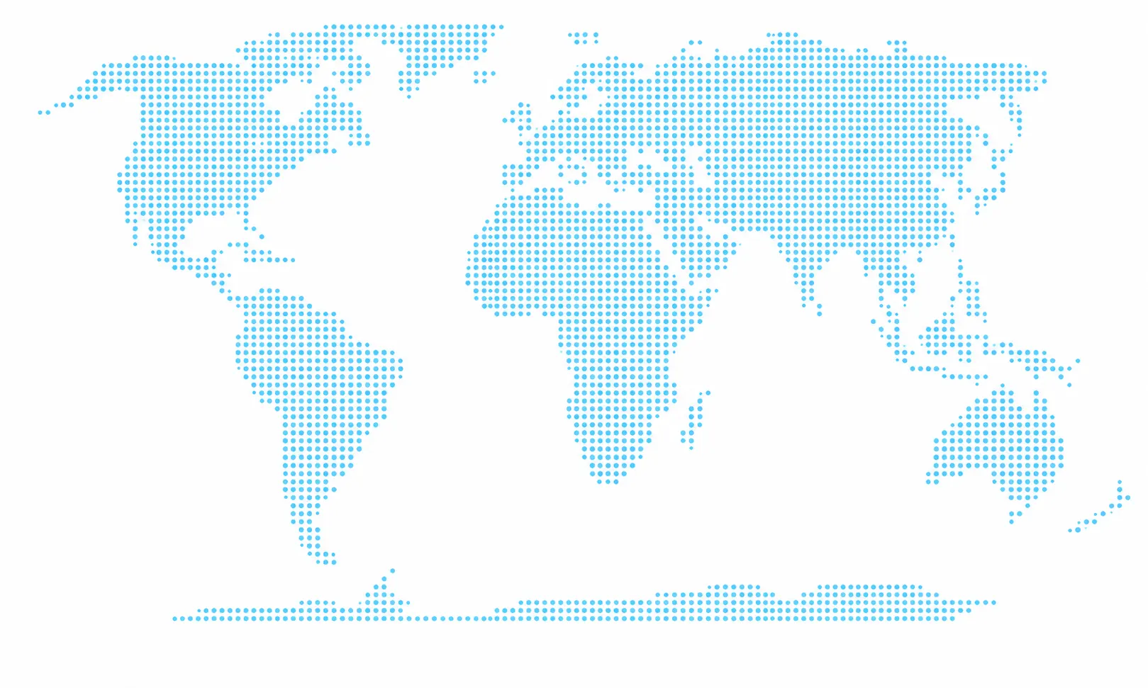 خريطة عالم SVG مفتوحة المصدر توضح أسواق TENCAN العالمية