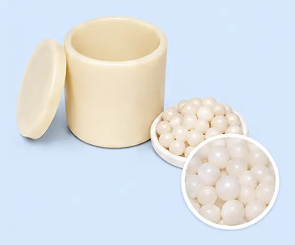 Nylon grinding jar and low pollution media