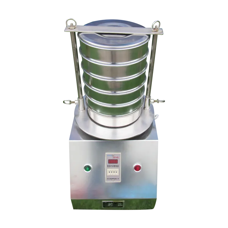 Vibrating screen machine with stainless steel contact parts for powder grading