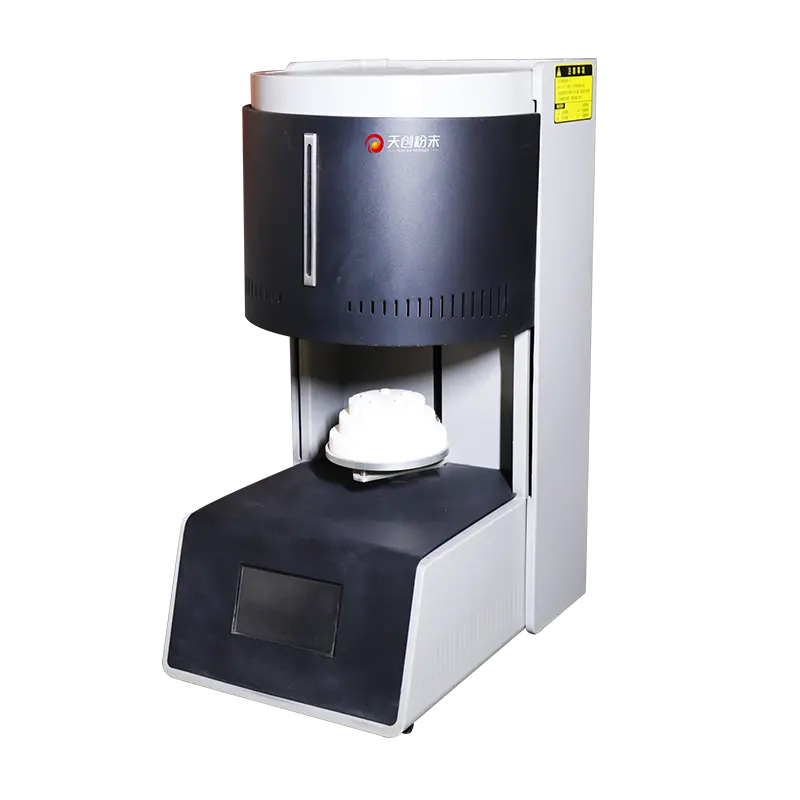 Close view of the T-Bright Plus sintering furnace used in powder processing laboratories