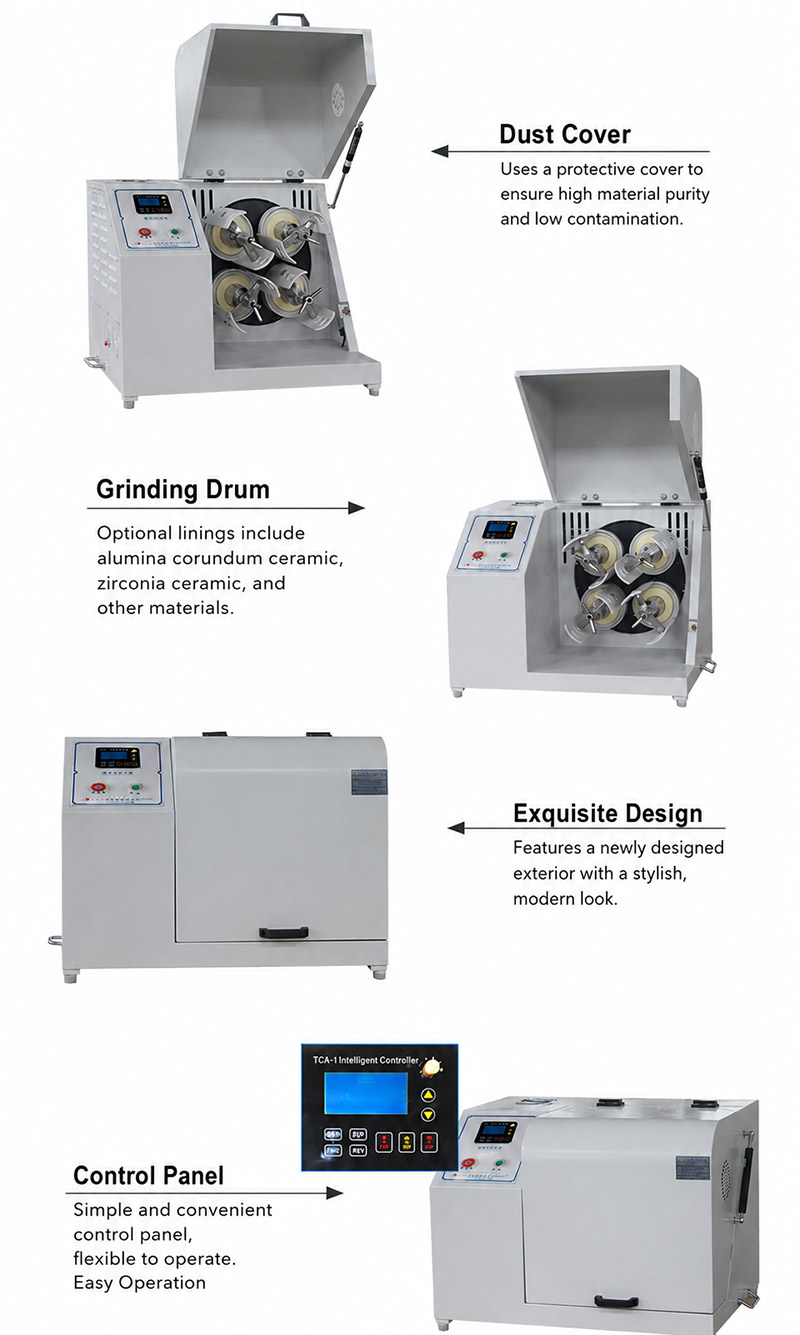 Horizontal light ball mill