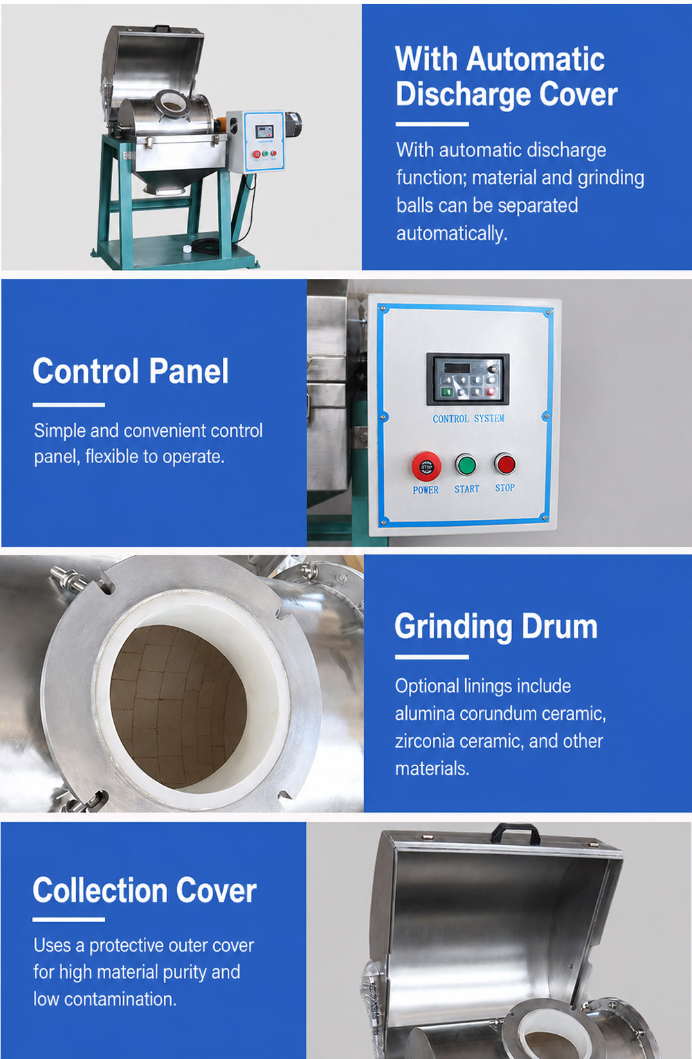 Small ceramic drum ball mill