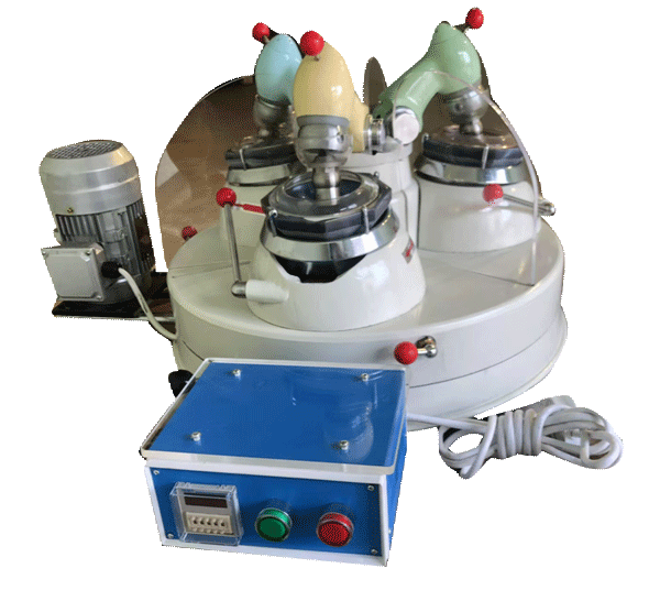 agate grinder with three working stations