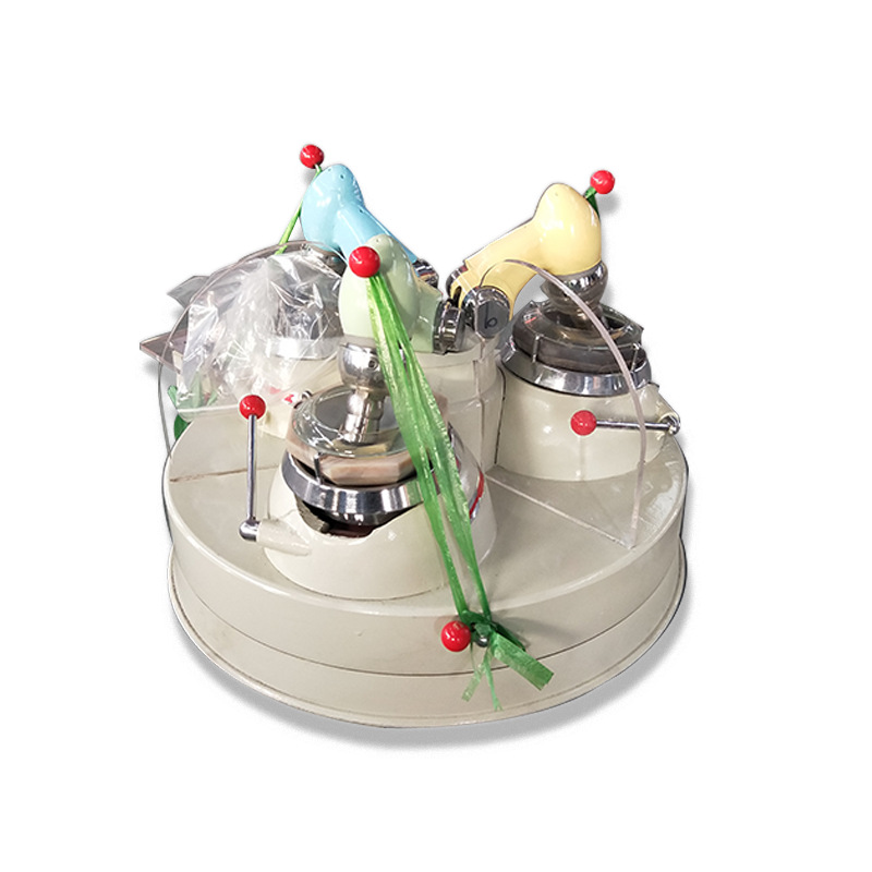 agate grinder with three working stations