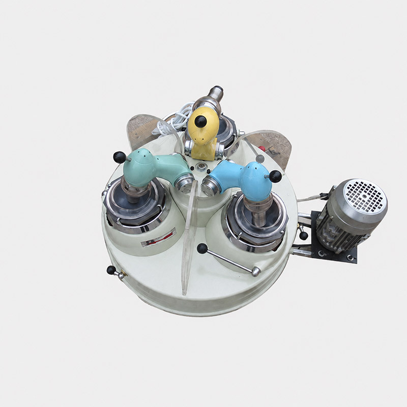 agate grinder with three working stations