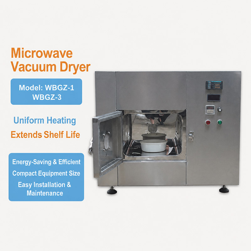 Horno de secado por microondas al vacío