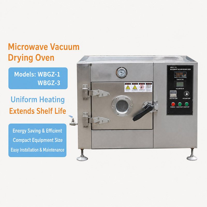 Horno de secado por microondas al vacío