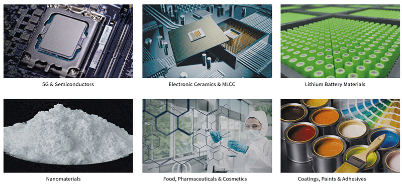 Experimentelle Nano-Sandmühle mit horizontalen Stabstiften