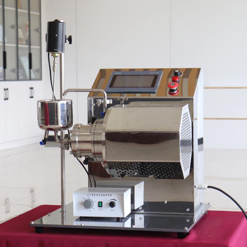 Experimentelle Nano-Sandmühle mit horizontalen Stabstiften