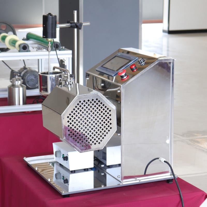 Experimentelle Nano-Sandmühle mit horizontalen Stabstiften